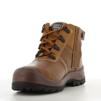 鞍琸宜 SAFETY JOGGER BESTZIP S3 防砸防穿刺安全鞋防水防滑中帮劳保鞋 棕色 48码