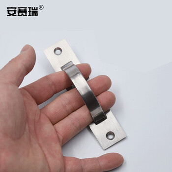 安赛瑞 不锈钢旋转拉手 304不锈钢榻榻米暗藏拉手隐形嵌入内嵌式隐藏门把手 两孔间距76mm 430771