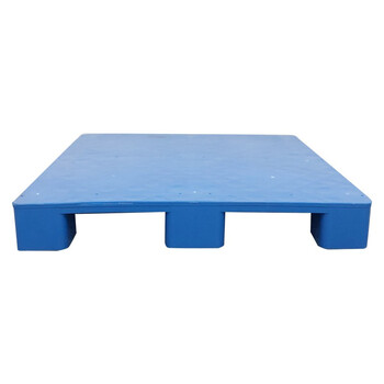 冠思尔货架托盘仓库托盘塑料叉车托盘 塑料卡板防潮板物流垫仓板 新料大九脚平面1000*800*140加3根钢管