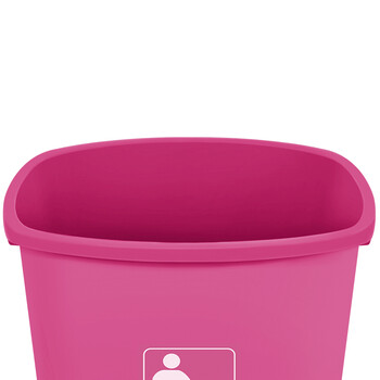 科力邦（Kelibang） 垃圾桶 大号塑料户外垃圾桶 工业商用环卫垃圾桶加厚 40L无盖 KB1032 玫红色