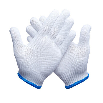 者也（ZYE）耐磨劳保防护手套工地施工搬运汽修工作手套 高密手套【特白12双】 