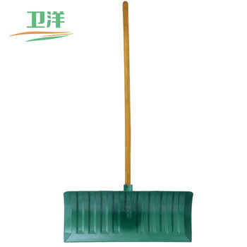 卫洋 WYS-149大号除雪铲推雪铲环卫物业推雪板除雪锹铲雪锹颜色随机绿色塑料款整套