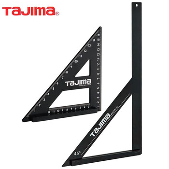田岛（TAJIMA）MRG-TR1700-CHN 三角尺90度45度角度尺木工圆锯切割导向尺直角尺 1111-2553加厚宽座角尺