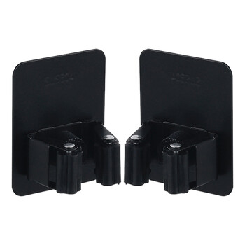 兰诗 BLXM1021 黑色不锈钢拖把夹挂钩免打孔卫生间挂架