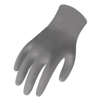 赛立特安全(SAFETY-INXS)DN6125 一次性丁腈无粉防化丁腈手套 10盒/箱(50双/盒) 灰色-M码