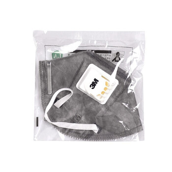 3M 9542V活性炭口罩KN95呼吸阀头戴式透气防颗粒物防雾霾PM2.5针织带20只装DKH