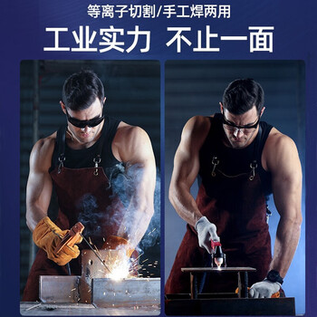 德力西等离子切割机内置气泵LGK60工业级电焊两用220v380v双电压电焊机 【内置气泵】两用非接触裸机