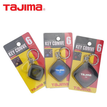田岛（TAJIMA）KPS-30BL/CHN 迷你卷尺1m2m3m KEY卷尺 便携式小卷尺钥匙扣软尺盒尺 1001-0841