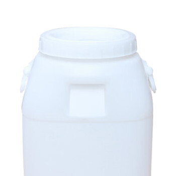 峰海（FENG HAI）50L 加厚大号双耳白色塑料水桶 扁塑料桶 方桶化工桶 330*390*585mm 1个