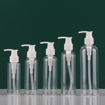 庄太太 500ml圆肩按压瓶50个 透明塑料喷雾瓶便携式酒精小喷壶喷水侧喷瓶  ZTTPH965