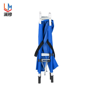 澜穆 担架铝合金折叠担架抢险救援担架 钢管蓝色