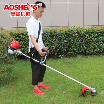 奥晟机械（AOSHENG）CG350A四冲程燃油割草机侧挂式除草机割灌机打草机割稻机收割机开荒锄草开沟机