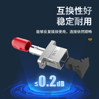 胜为（shengwei）光纤耦合器 FC-LC对接头法兰盘 单模多模跳线兼容延长连接器 OCLF-101