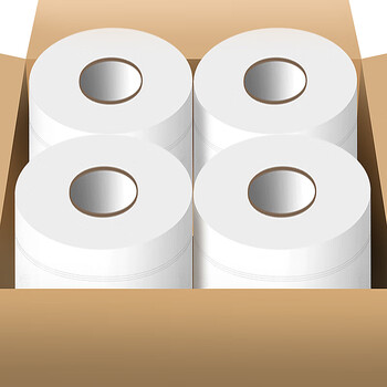 庄太太 酒店卫生间商用卫生卷筒纸实惠装整箱