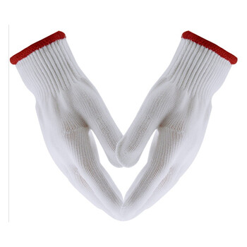 星工（XINGGONG） 劳保白尼龙线手套 防滑加厚耐磨 120付