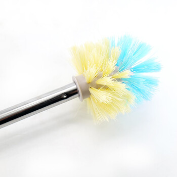 冰禹 BYrl-59 不锈钢马桶刷 清洁厕刷马桶刷 长柄厕刷清洁刷 圆头（颜色随机）