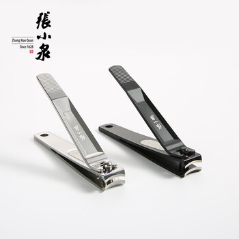 张小泉雅逸指甲钳不锈钢指甲刀强力个人护理品礼盒装伴手礼ZJQ-509P/ZJQ-509H 雅逸指甲钳1银 ZJQ-509P