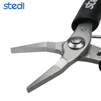 司特力 stedi手工首饰品无牙珠宝钳迷你掌心小钳子多功能绑鱼钩鱼线DIY不锈钢SS-102迷你平嘴钳