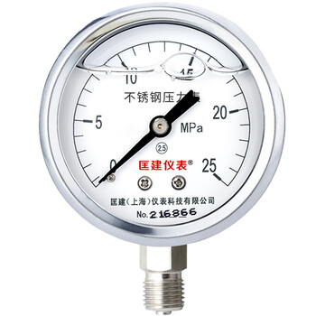 匡建仪表（CONJANT）YTN-60BF 不锈钢耐震压力表  0-25mpa油浸式抗振液压表高精度油压水压表