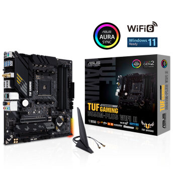 华硕（ASUS）TUF GAMING B550M-PLUS WIFI II 重炮手主板支持CPU 5700X/5700G/5600（AMD B550/socket AM4）