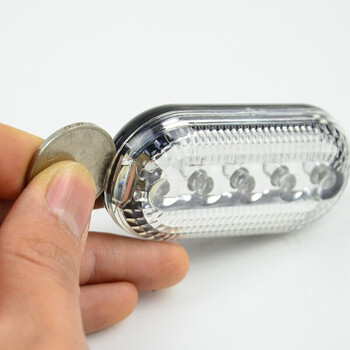 盛富永 红蓝爆闪警示肩灯 防水肩夹式LED闪光灯 骑行夜跑警示灯