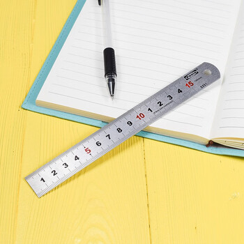 保拉(Paola) 不锈钢直尺 刻度尺15cm 公制刻度绘图钢尺5351