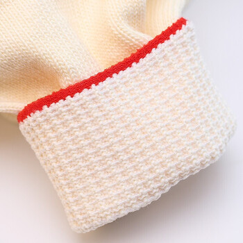 者也（ZYE）棉线手套 加厚加密尼龙手套耐磨防滑劳保手套 一等米黄棉加丝GYZ600(很耐磨指缝无线头) 1双