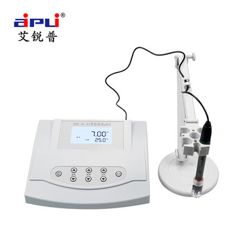 艾锐普 PHS-3C台式酸度计高精度PH值测试仪酸碱度测量仪带温补ph计  PHS-3C-01(0.02手动温补带存储)  现货