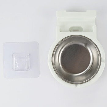 海斯迪克 HKY-136 壁挂式烟灰缸 卫生间免打孔多功能烟灰架 白色