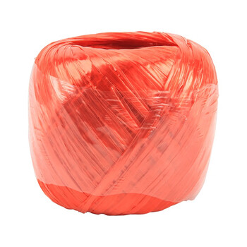 卡夫威尔 尼龙绳子捆绑用打包绳子 塑料撕裂绳捆扎绳撕裂带 包装绳草球绳封包扎带 红色 150g YJ3513