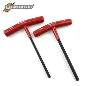 美国波顿BONDHUS公制T型平头13252内六角扳手内六角螺丝刀2x150mm 13252 铬钒合金钢 1