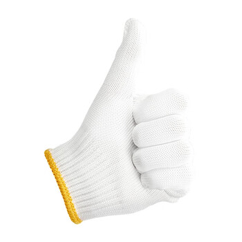 舜造 劳保线手套 12副/包 细纱棉纱加密 加厚耐磨 工地车间