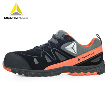 代尔塔 (DELTAPLUS)301338 防砸防刺防静电安全鞋橙黑色39码1双装DKH