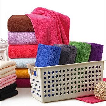 庄太太 400g加厚细纤维加厚方巾吸水清洁保洁抹布 绿色35*75cm/条