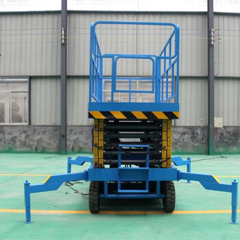 万尊 剪叉式升降机载重500kg升高14米高空作业检修台升降平台