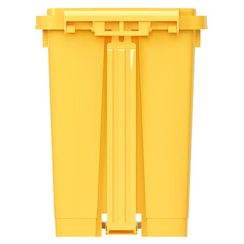 科力邦（Kelibang） 医疗垃圾桶 医院用垃圾箱卫生桶商用有盖垃圾桶废物回收箱翻盖30升 KB1010 黄色脚踏款