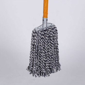 庄太太【蓝白30cm木杆】木杆棉线大堂老式墩布尘推拖布工厂物业吸水拖把