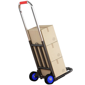 海斯迪克 HKCL-446 折叠小拉车 搬运拖车 购物买菜手推车拉货车 中号加强橡胶轮25管径