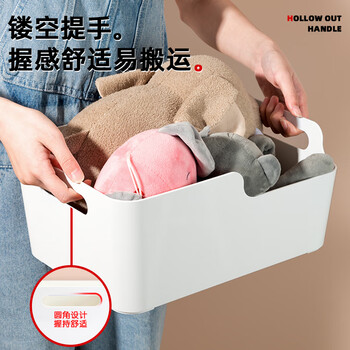 得力（deli）亚克力透明书架大容量加厚书立架桌面书本收纳盒读书阅读架办公学生整理置物架装书神器