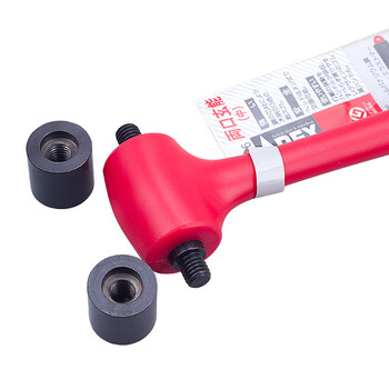 安力士牌（ANEX）进口迷你锤No.9006钳工锤 榔头 表带铁锤 胶锤 两头玄能无尖锤子(中) 235g