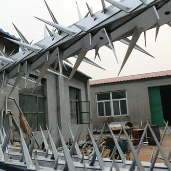 唯曼围墙防爬刺钉窗台阳台小区院墙围栏防盗刺别墅铁刺墙头钢刺防小偷围栏刺 热镀锌小号刺钉1根1.25米长