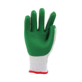 GUANJIE固安捷 7105胶片手套 （白绿）*1打 12副/打