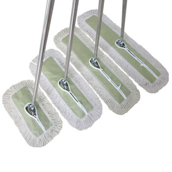 庄太太【整套40cm墨绿绑带】平板大号棉线拖把工厂酒店尘推排拖