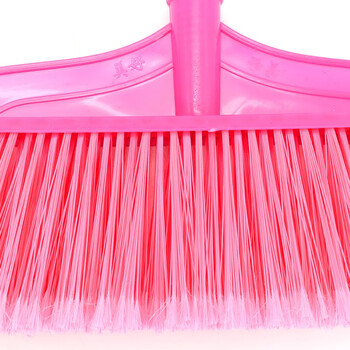 冰禹 BYrl-25 清洁环卫物业笤帚 硬毛塑料扫把 学校工厂户外清洁扫帚 小美好开丝带木杆