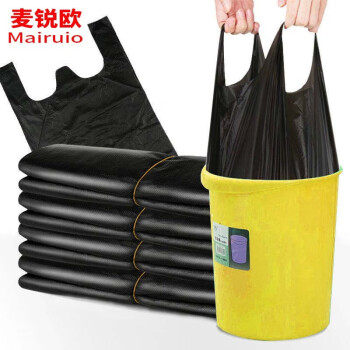 麦锐欧 背心式手提垃圾袋 加厚型 32*52cm 100只/捆 两件起拍