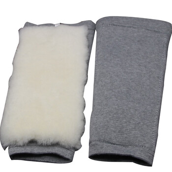 星工（XINGGONG）防寒护膝 皮毛一体保暖护膝羊毛内胆加厚保暖冬季户外骑行护膝 