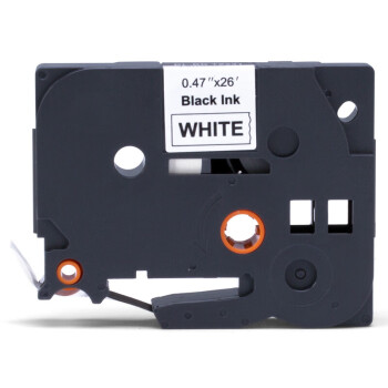 扬帆耐立（YFHC）YFHC-TZ-231 企业版 打印量12mmx8m 适用机型GL100 PT200标签色带 标签胶贴1个/盒 白底黑字