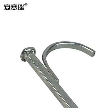 安赛瑞 镀锌水管方钉（200个装）kbg4分固定钩钉管卡勾钉线管方型水泥钉钩 430478