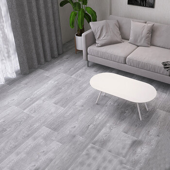 豫之韵 地毯地板革加厚耐磨防水地砖胶垫水泥地直接铺家塑料pvc地垫 加厚款式 7021灰木纹 1平米 需要定做