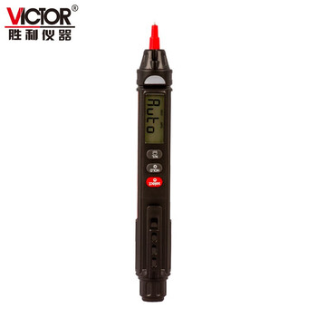 胜利仪器（VICTOR）笔式万用表数字高精度防烧电表全自动维修电工万能表逻辑电笔 VC6012C 标配现货